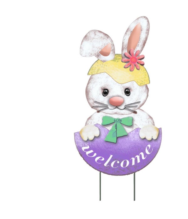 WELCOME EGG WITH BUNNY