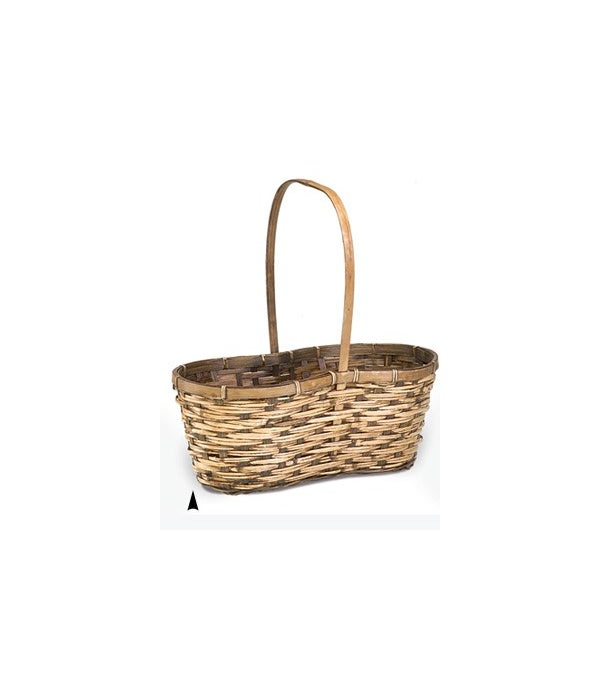 29/2675B STAINED 2-POT BASKET W/LINER CS. PK.: 60
