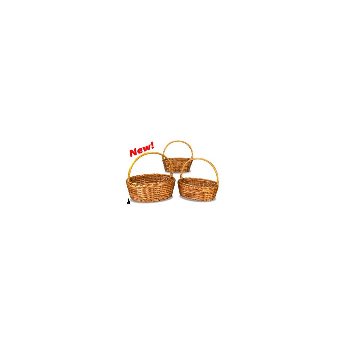 29/6144 S/3 OVAL CUT WILLOW BASKETS CS. PK.: