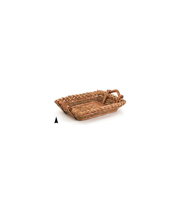3/10-60 OBLONG WILLOW AND STRAW TRAY CS. PK.: 20