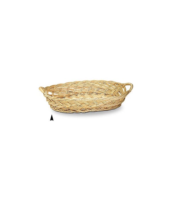 3/102-192 OVAL WILLOW TRAY WITH WILLOW HANDLE CS. PK.: 35