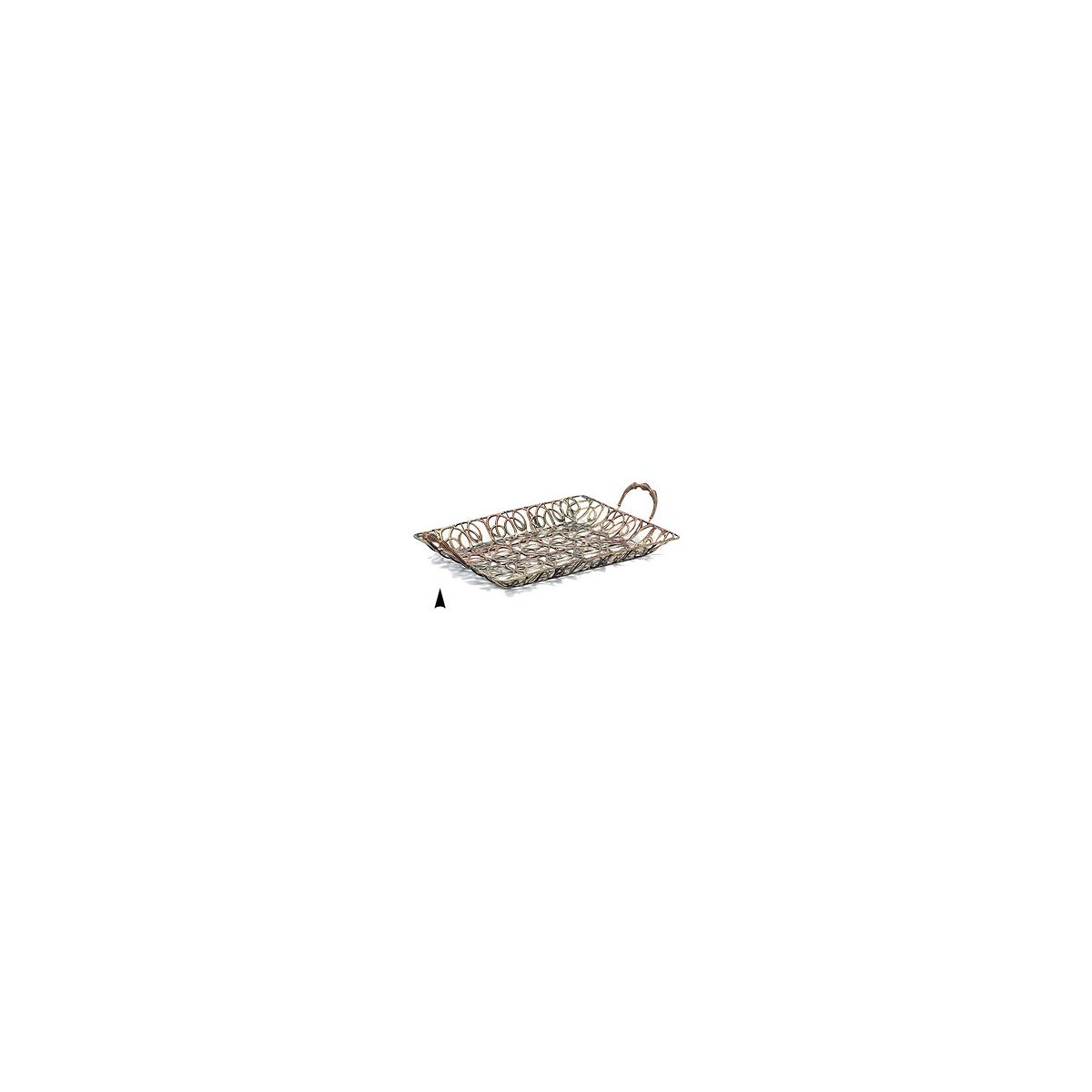 3/2068 OBLONG FANCY METAL TRAY CS. PK.: 24