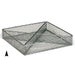 3/243/8M SQUARE SILVER METAL TRAY W/4 SECTIONS CS. PK.: 60