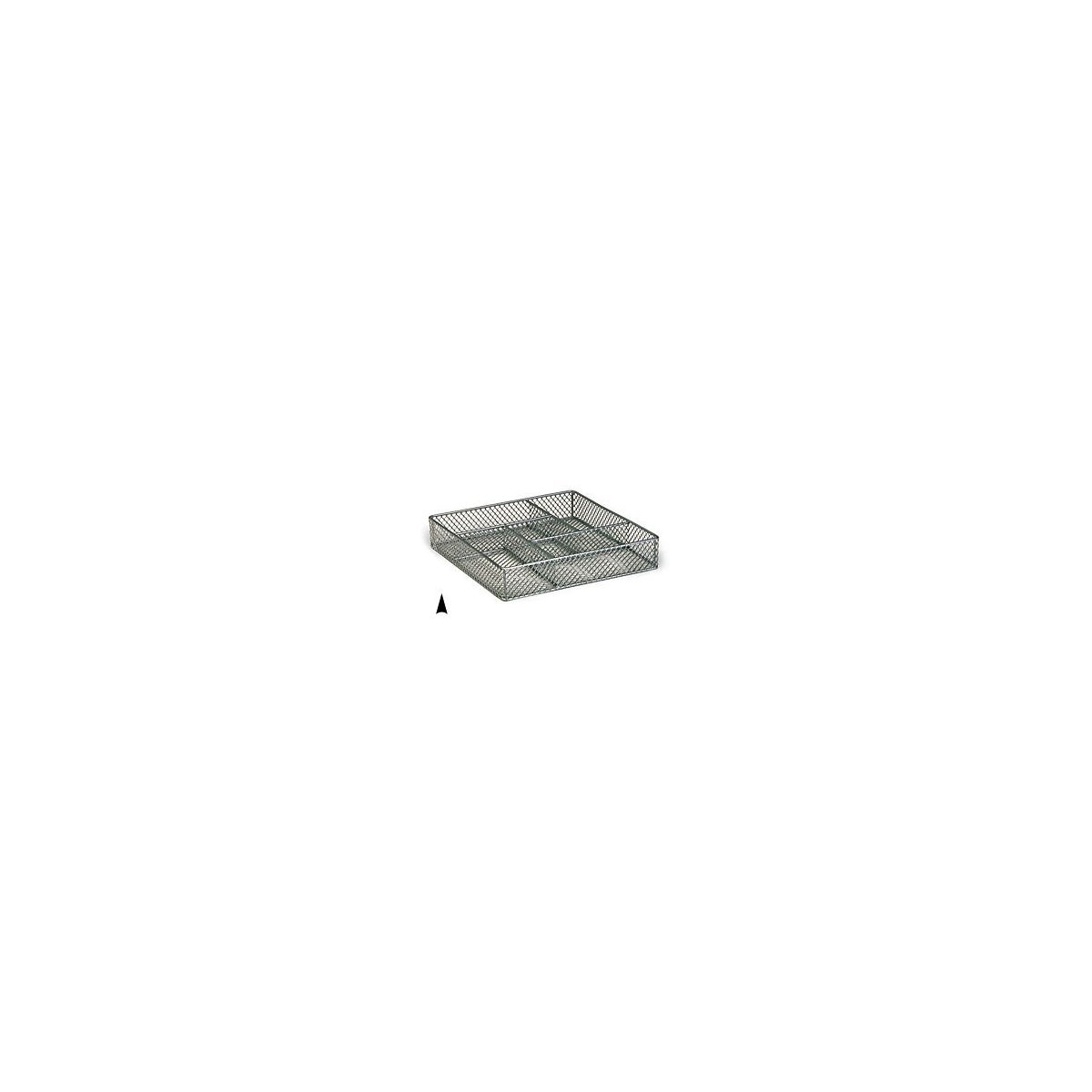 3/244/10M SQUARE METAL TRAY W/5 SECTIONS CS. PK.: 40