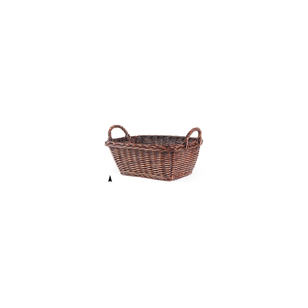4/32003 OBLONG STAINED WILLOW BASKET CS. PK.: 15