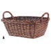 4/32003 OBLONG STAINED WILLOW BASKET CS. PK.: 15
