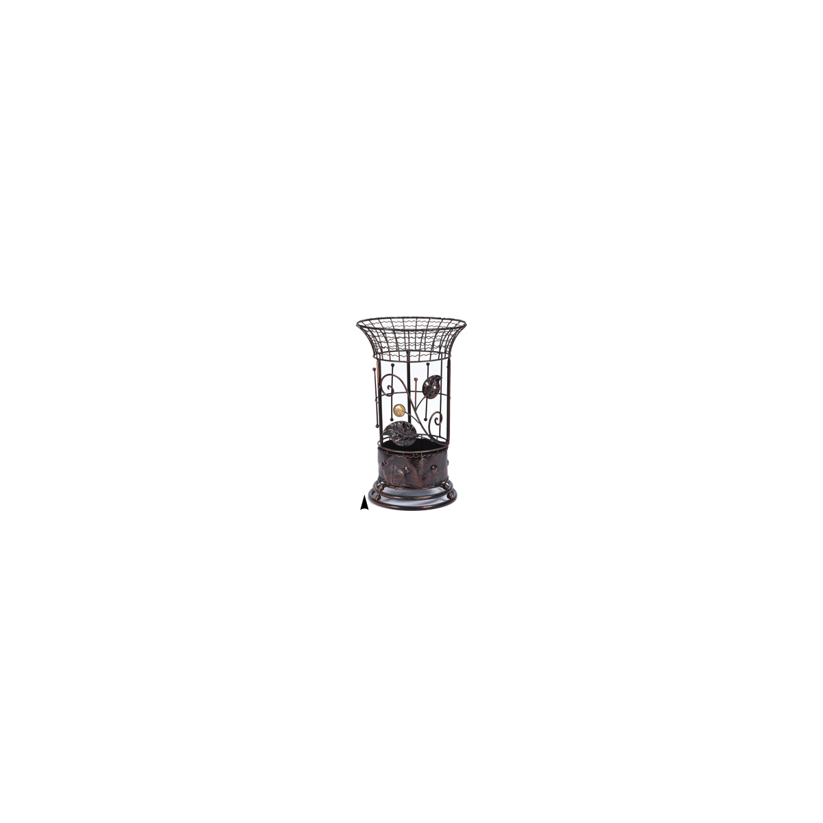 5078 ANTIQUE COPER ROUND METAL UMBRELLA HOLDER CS. PK.: 6