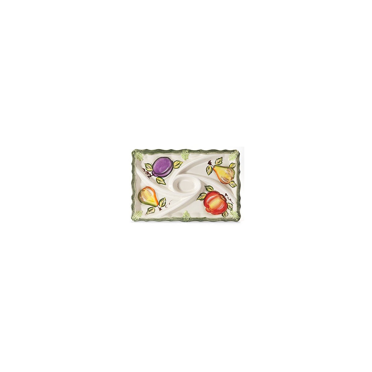 7/10342/B CERAMIC 5-SECTION OBLONG TRAY CS. PK.: