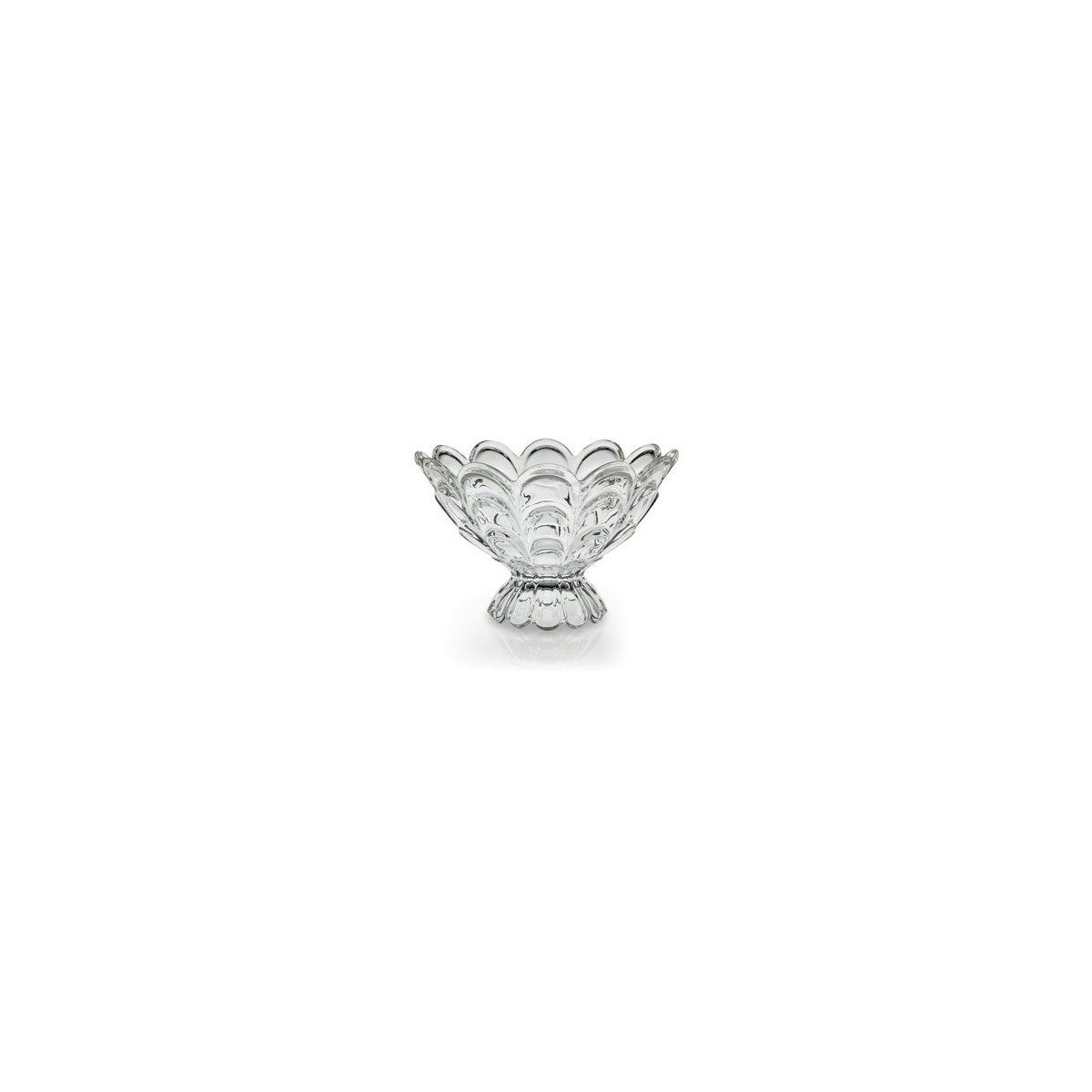 FB-094 FOOTED GLASS FRUIT BOWL CS. PK.: 6