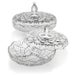 TL-025 ROUND GLASS CANDY DISH W/COVER CS. PK.: 8