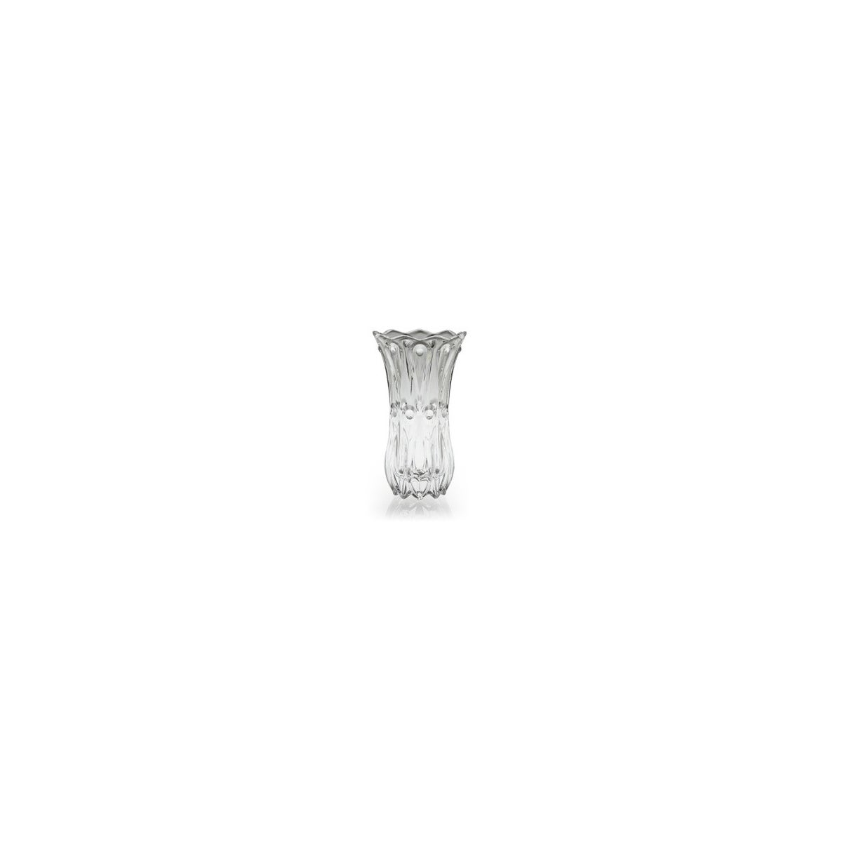 V-049 GLASS FLORAL VASE CS. PK.: 6