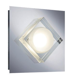 Brooklyn 1 Light Wall Sconce in Chrome