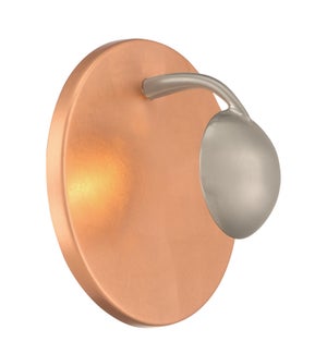 Aurora Wall Sconce in Copper Plated/Silver
