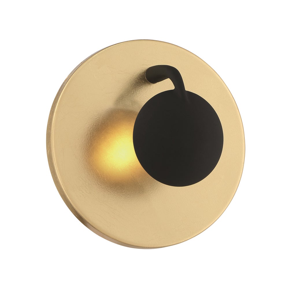 Aurora Wall Sconce in Gold Plated/Black