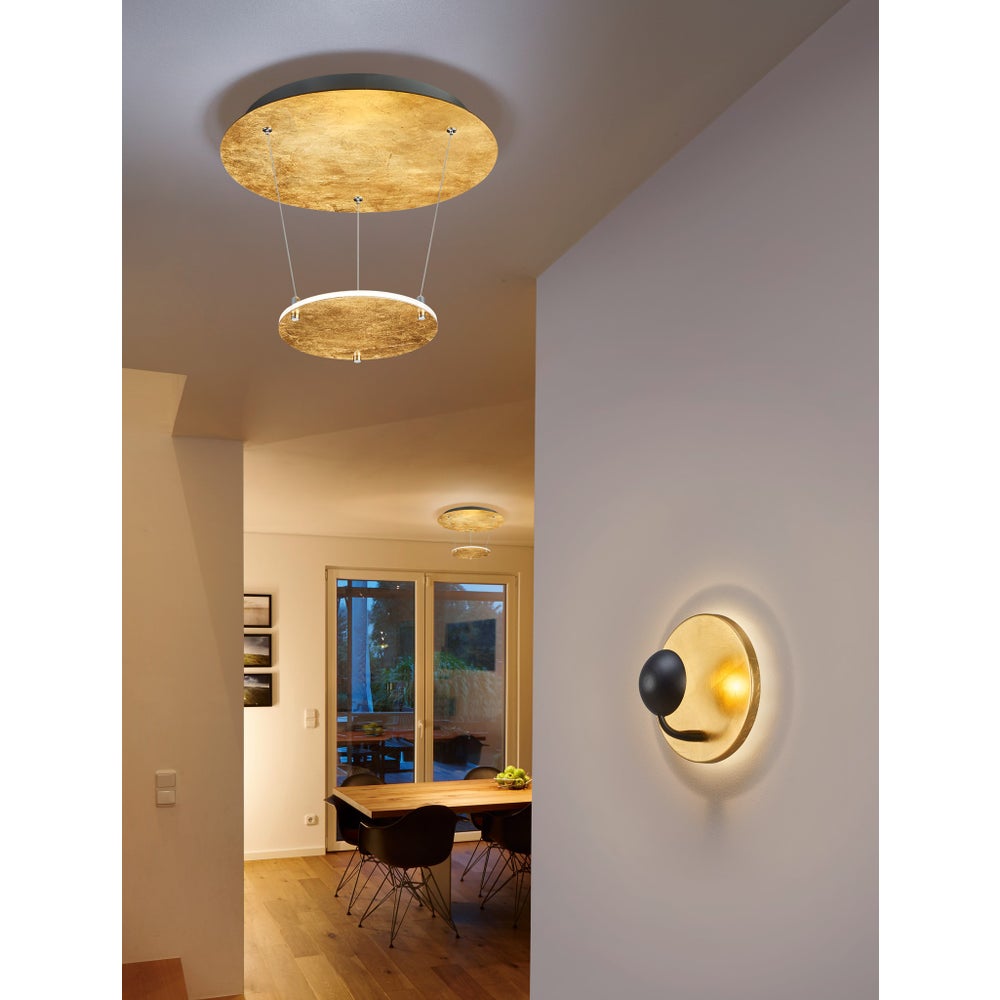 Aurora Wall Sconce in Gold Plated/Black