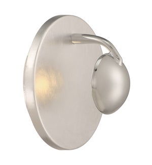 Aurora Wall Sconce in Silver Plated/Chrome