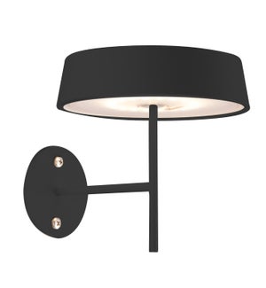Alessandro Volta Battery Powered Wall Sconce in Black