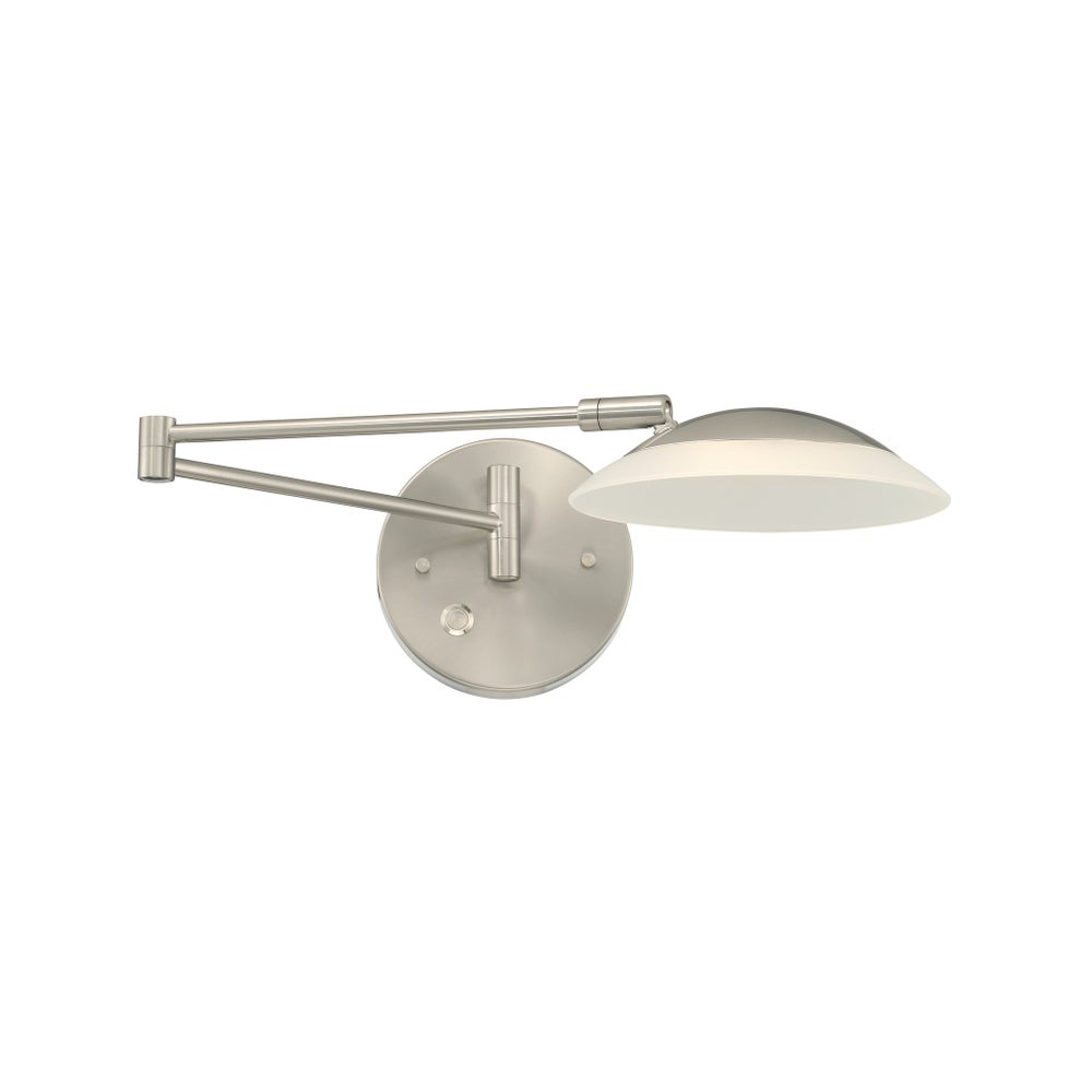 Meran Turbo Swing-Arm Wall Mount in Satin Nickel