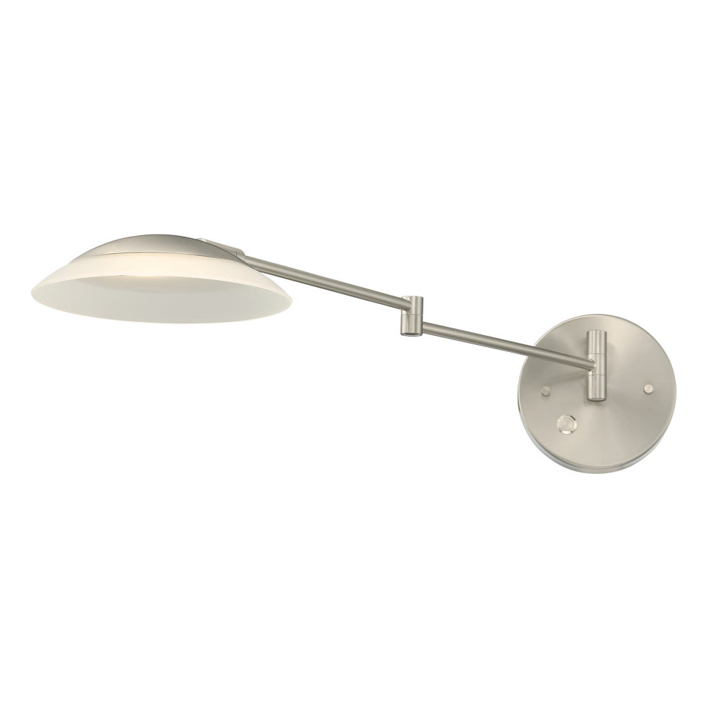 Meran Turbo Swing-Arm Wall Mount in Satin Nickel