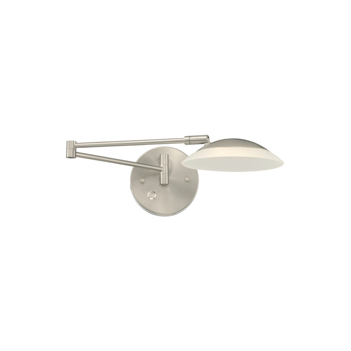 Meran Turbo Swing-Arm Wall Mount in Satin Nickel
