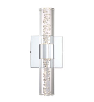 H2O 2 Light Long Wall Sconce in Chrome
