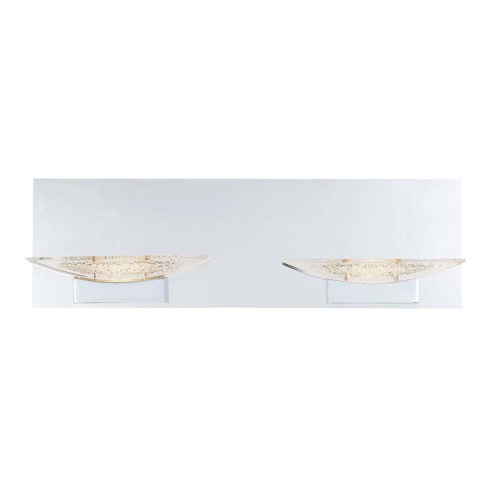 H2O 2 Light Bathroom Wall Mount in Chrome