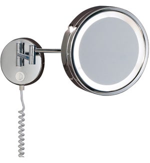 H2O Wall Mounted Mirror in Chrome