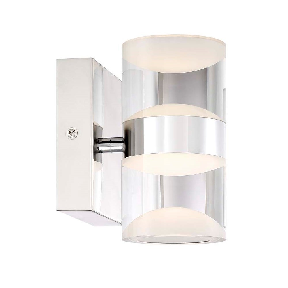 H2O 2 Light Wall Sconce in Chrome