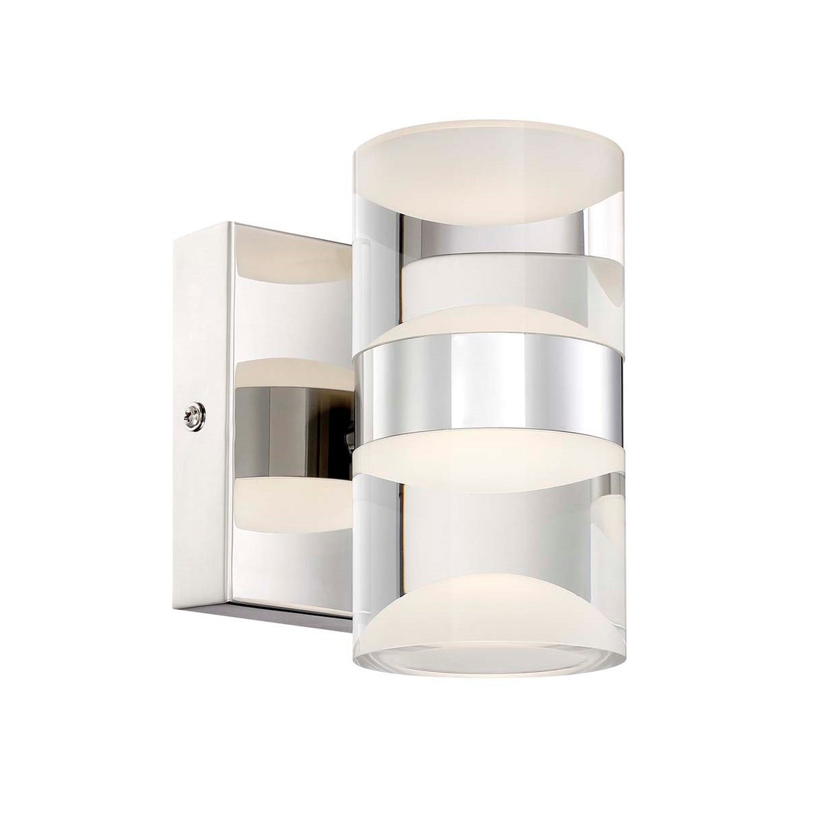 H2O 2 Light Wall Sconce in Chrome