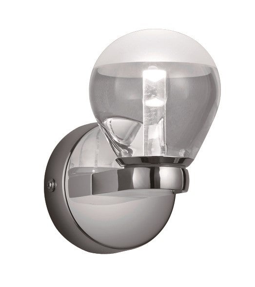 H2O 1 Light Bulb Wall Sconce in Chrome