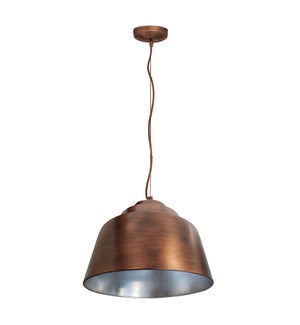 Palermo Pendant in Copper with Painted Silver