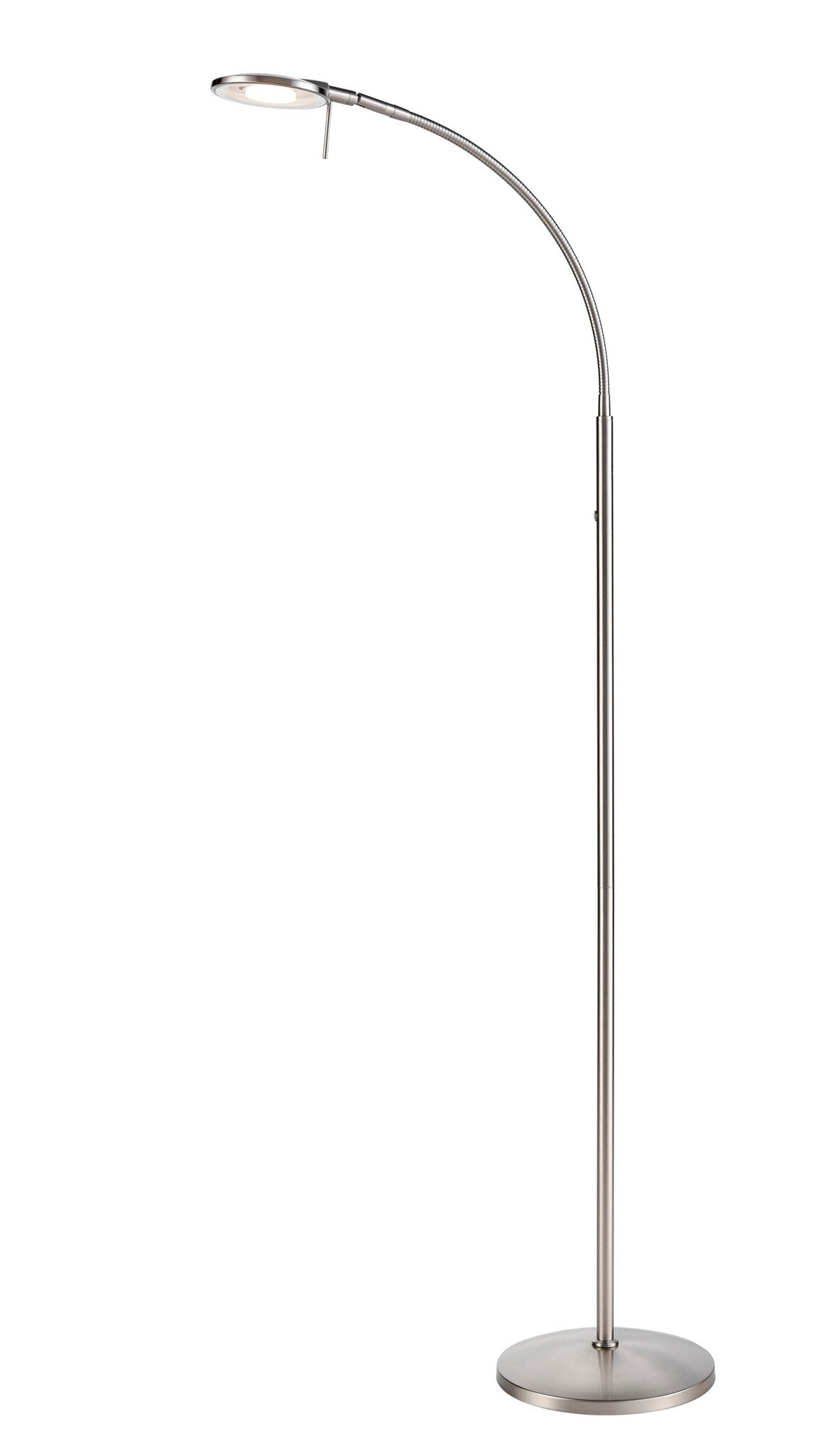 Dessau Flex Single Floor Nickel | in ArnsbergerLicht floor Inc lamps - Satin Lamp
