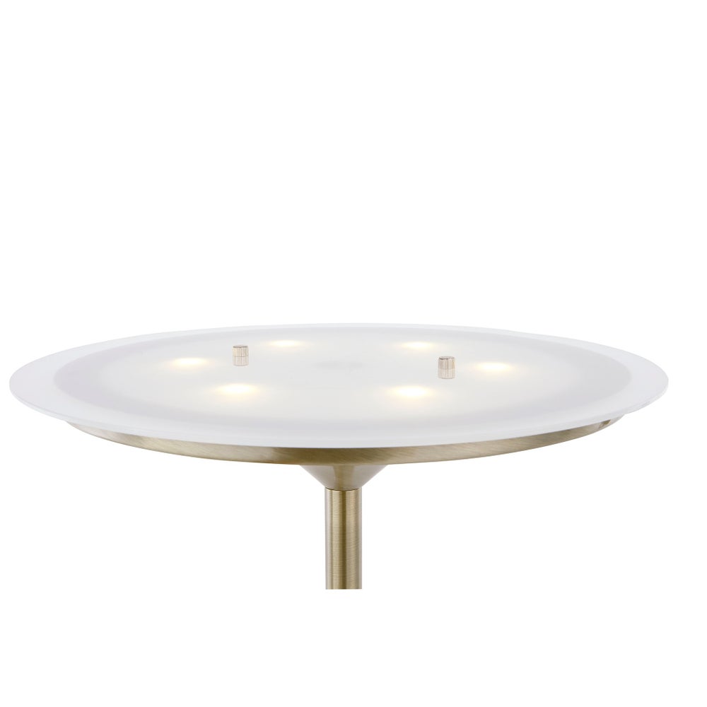 Leipzig Torchiere in Antique Brass