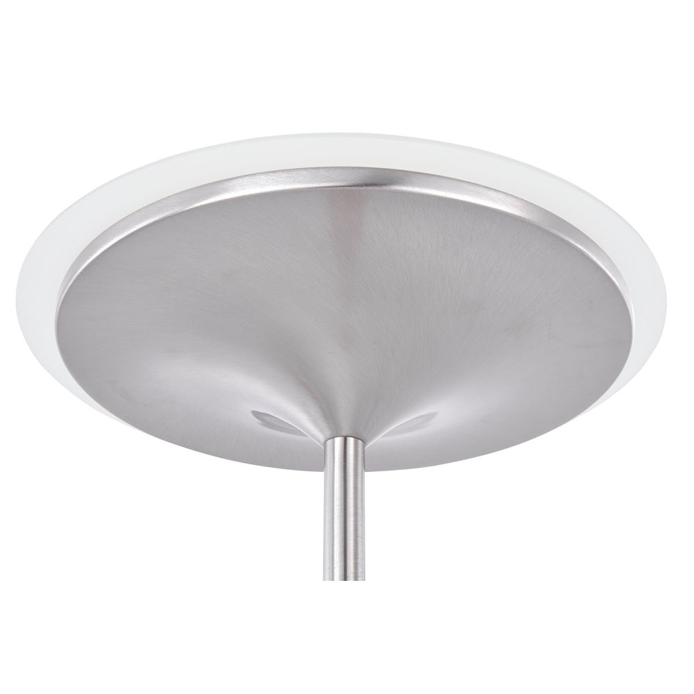 Leipzig Torchiere in Satin Nickel