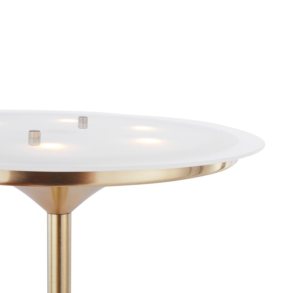 Leipzig Torchiere in Satin Brass