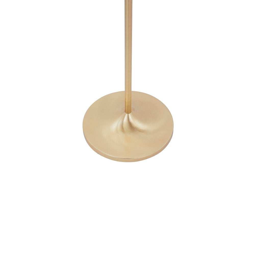 Leipzig Torchiere in Satin Brass