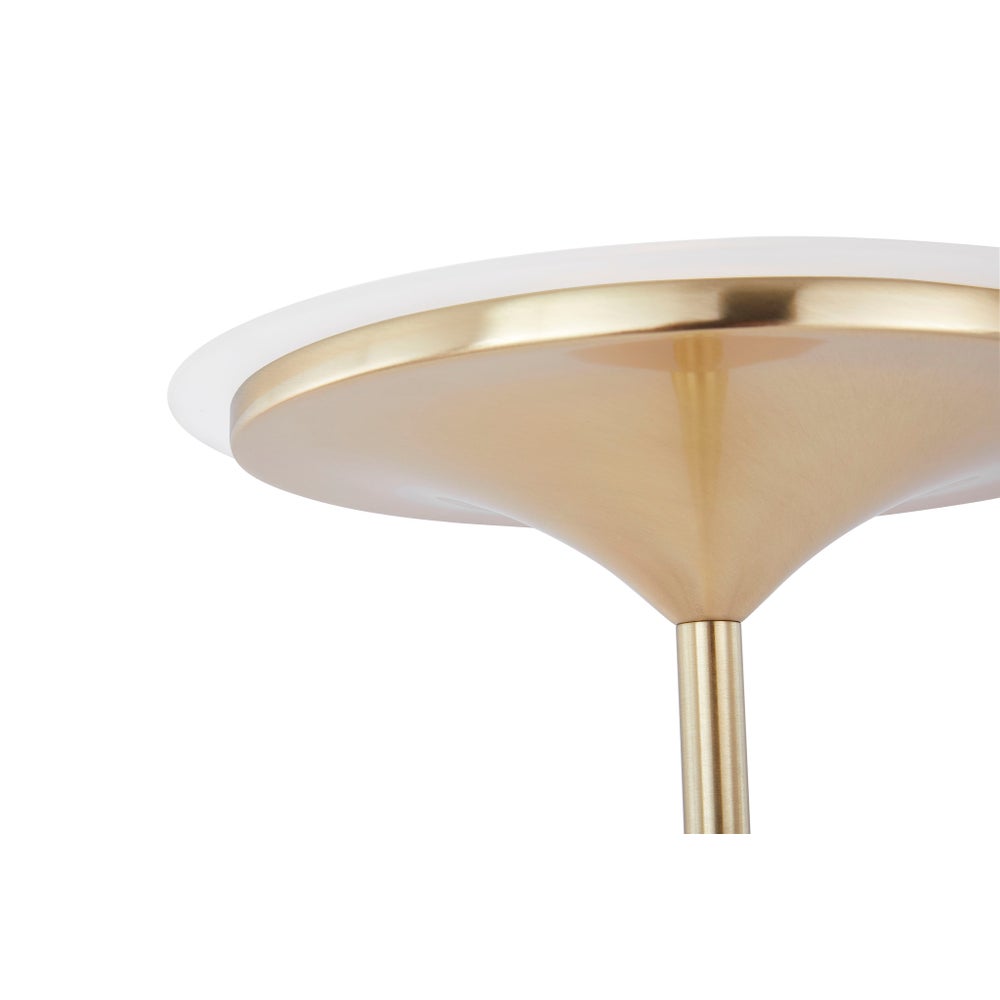Leipzig Torchiere in Satin Brass