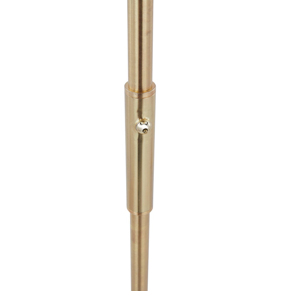 Leipzig Torchiere in Satin Brass