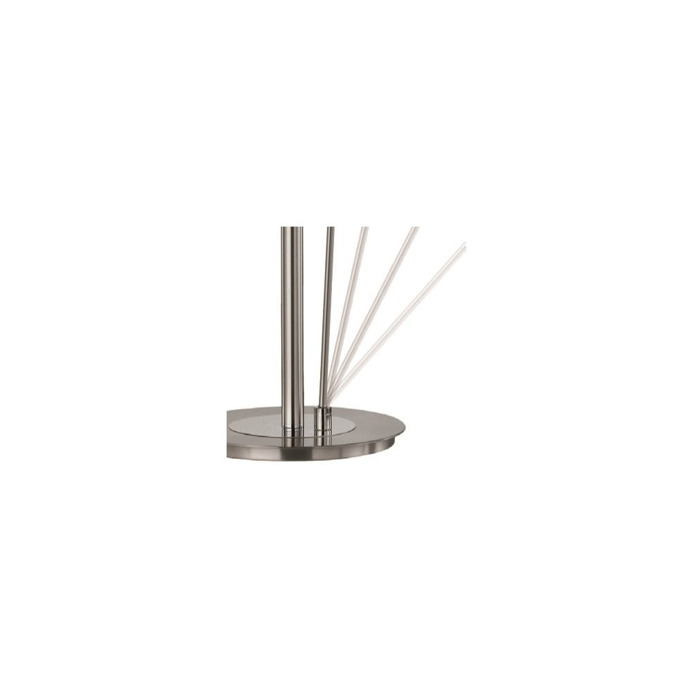 Tampa Double Pole Floor Lamp in Satin Nickel