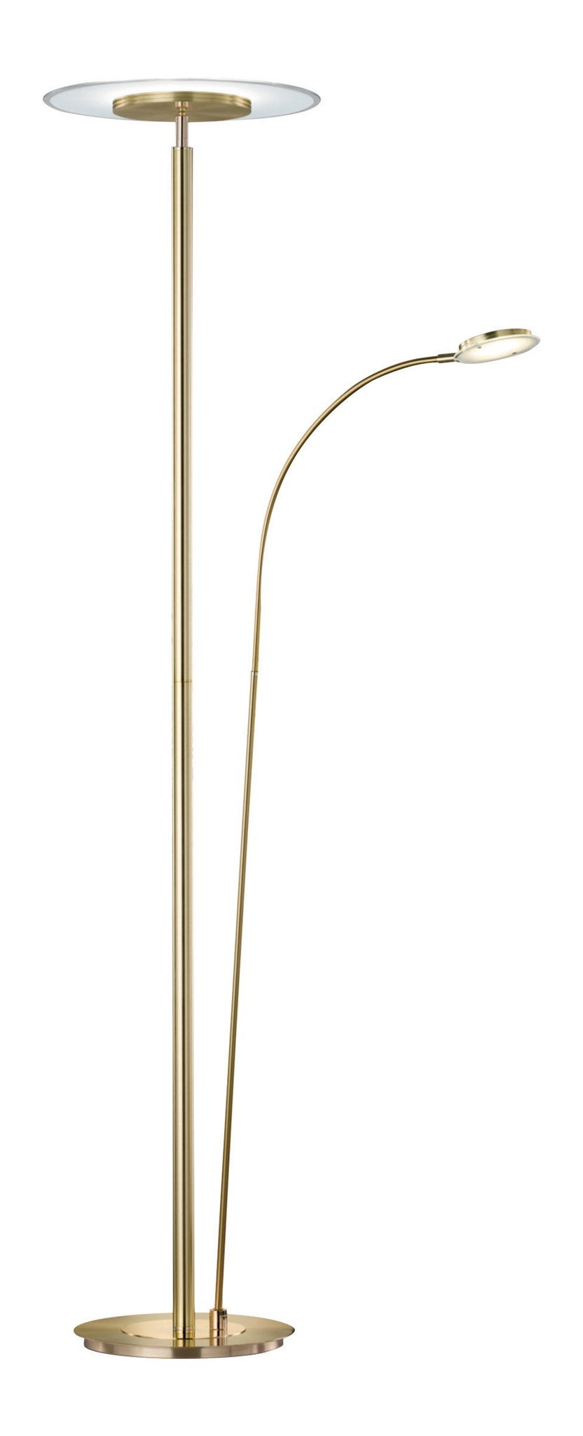 brass uplighter floor lamp