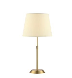 Attendorn Table Lamp with 2 Shades in Satin Brass