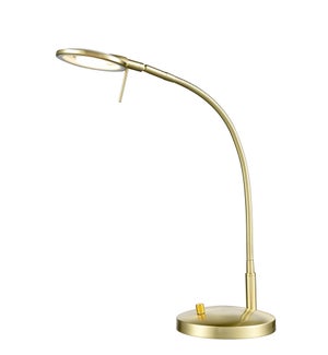 Dessau Flex Gooseneck Table Lamp in Satin Brass
