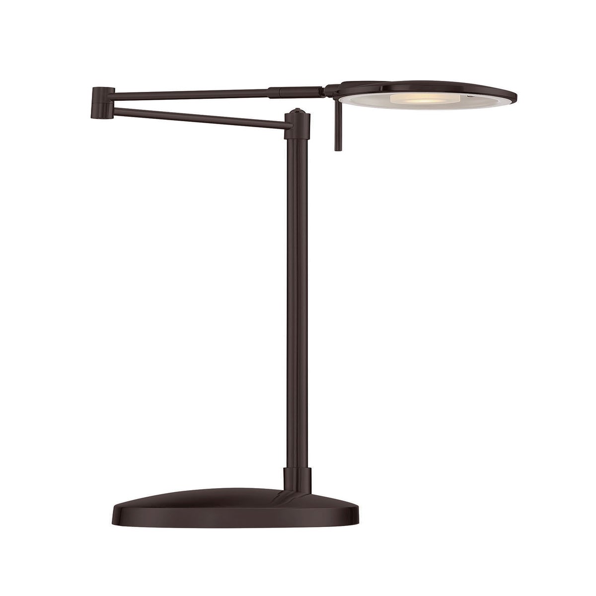 Dessau Turbo Swing-Arm Table Lamp in Bronze table lamps