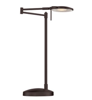 Dessau Turbo Swing-Arm Table Lamp in Bronze