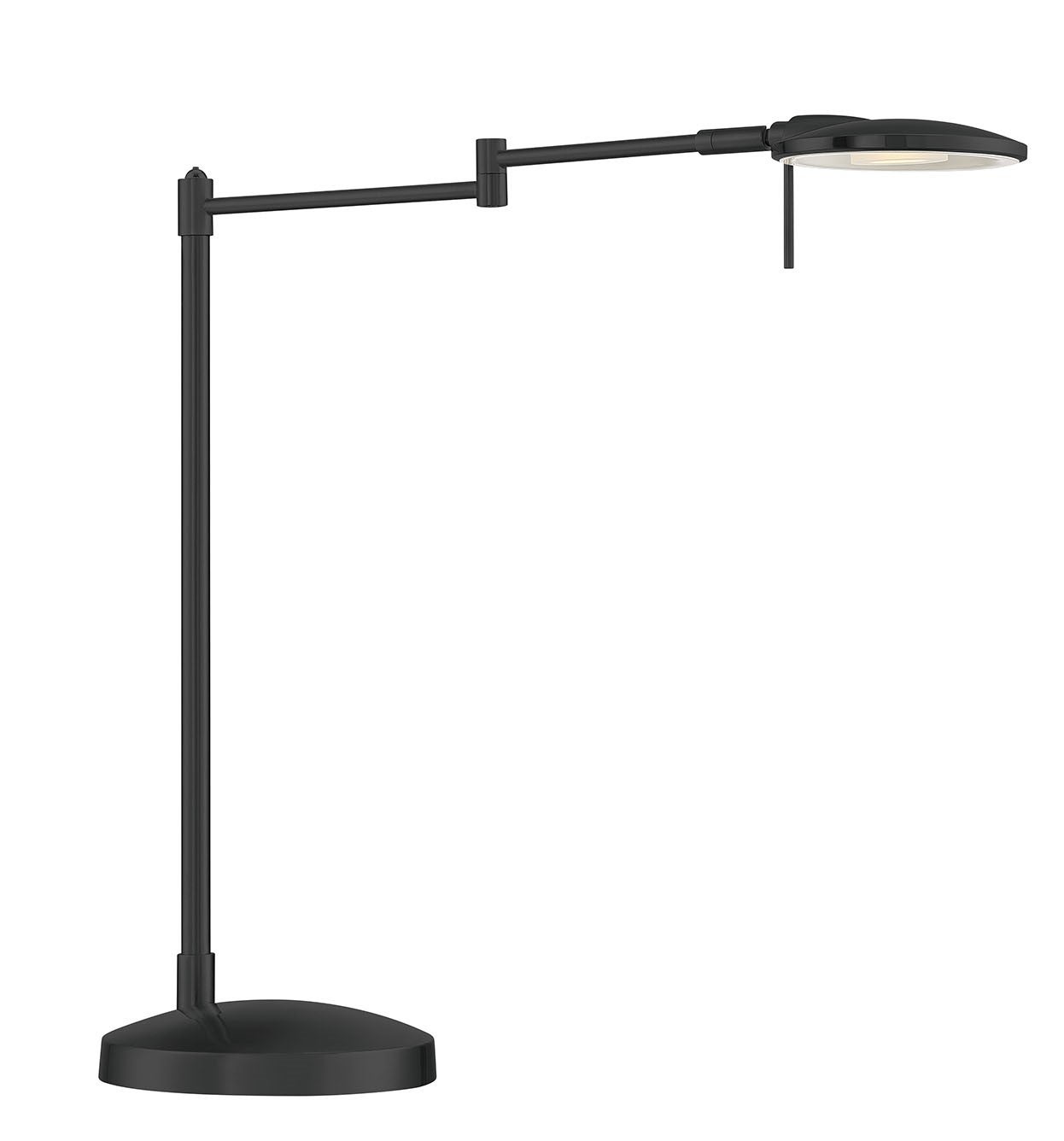 Dessau Turbo Swing-Arm Table Lamp in Museum Black - table lamps