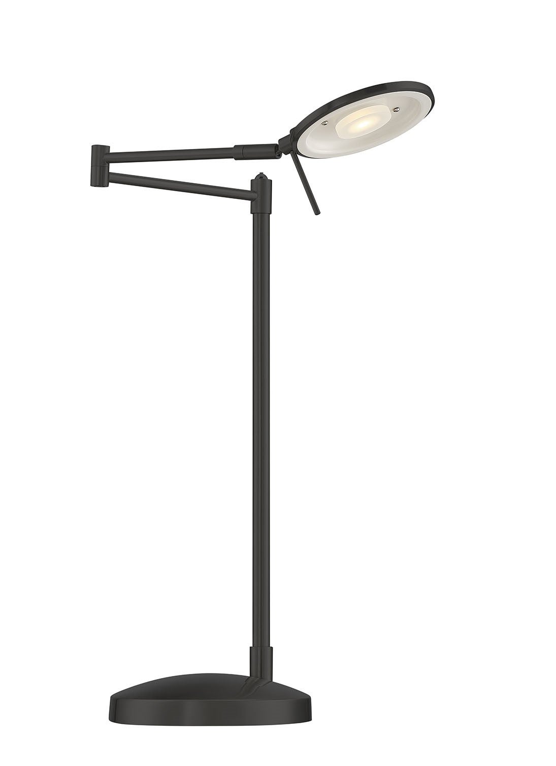 950　アネモネ Dessau Turbo Swing-Arm Table Lamp in Museum Black - table