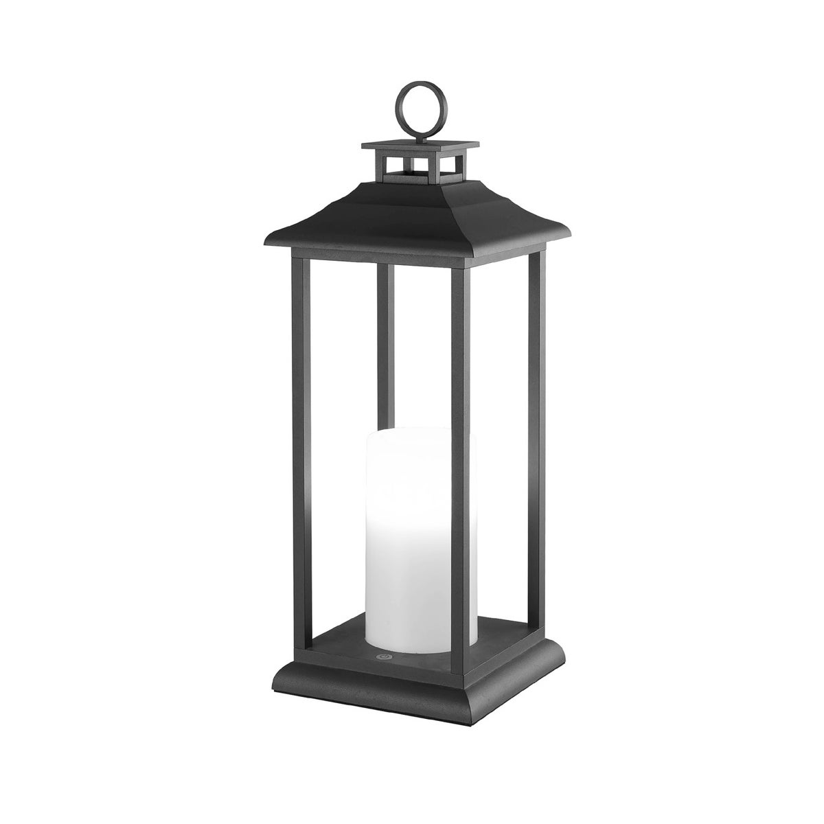 Epoque Short in Charcoal Battery Powered Lantern - battery powered