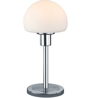 Wilhelm Table Lamp in Satin Nickel