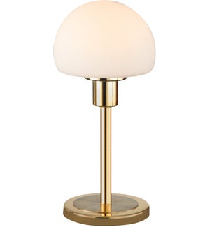 Wilhelm Table Lamp in Satin Brass