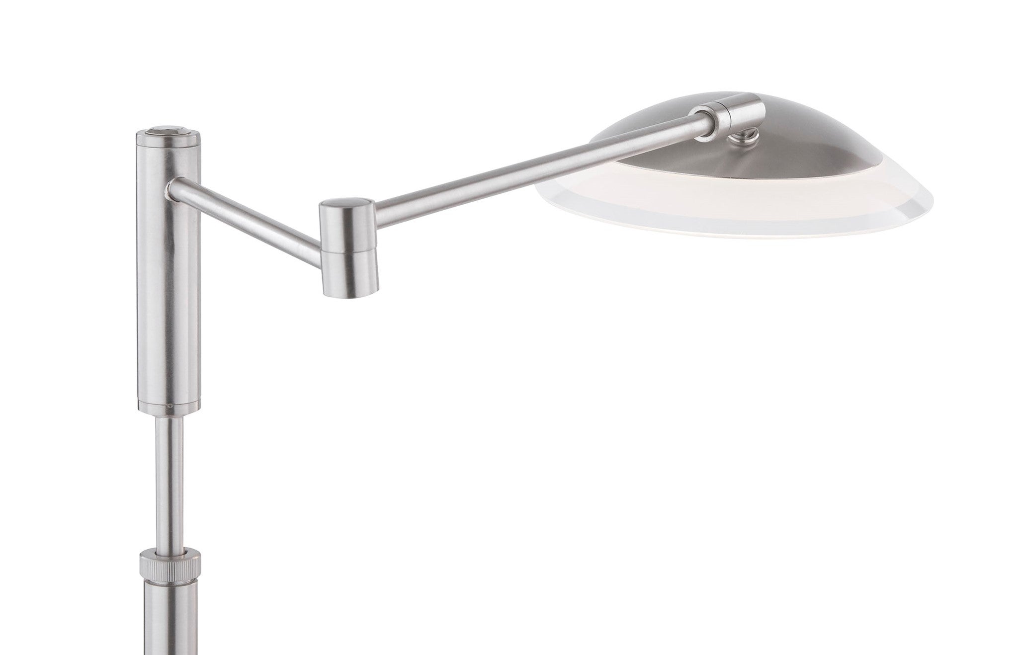 Meran Turbo Swing Arm Table Lamp in Satin Nickel - table lamps